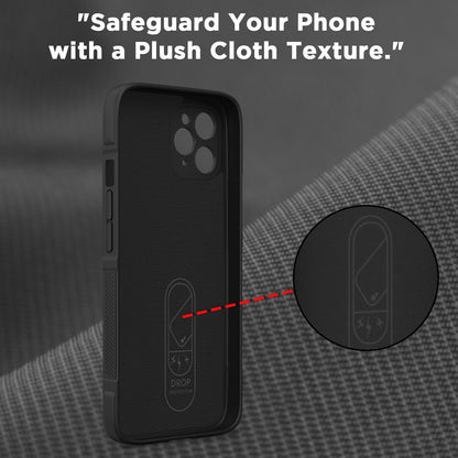 Pikkme iPhone 11 Pro ZigZag Soft matte Liquid Silicone Back Cover (Black)