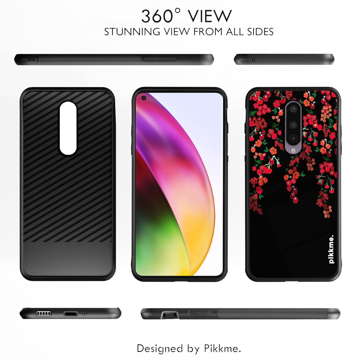 Pikkme Flower mobile back cover for OnePlus 8 – photo 2