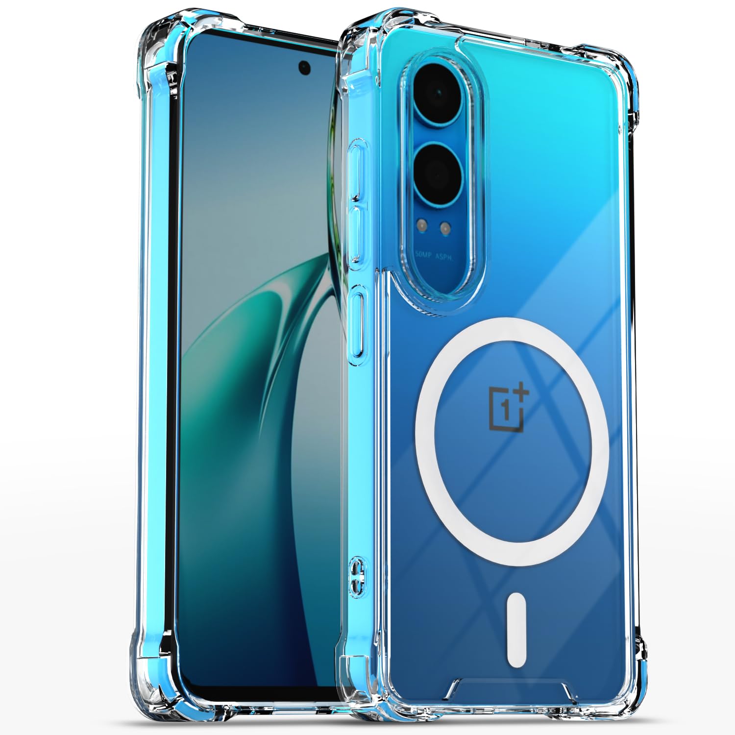 Transparent mag-safe mobile cover for OnePlus Nord CE 4 Lite 5G – Pikkme