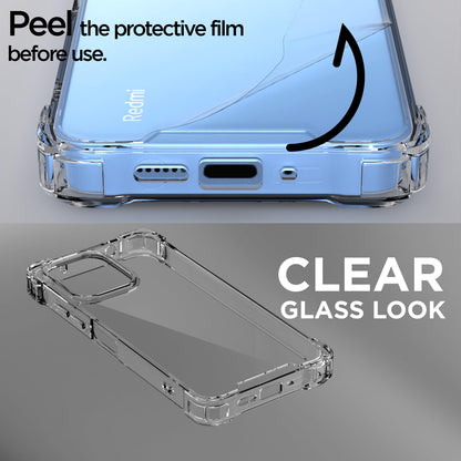 Transparent PC-TPU mobile back cover for Redmi 12 4G – Pikkme – photo 3