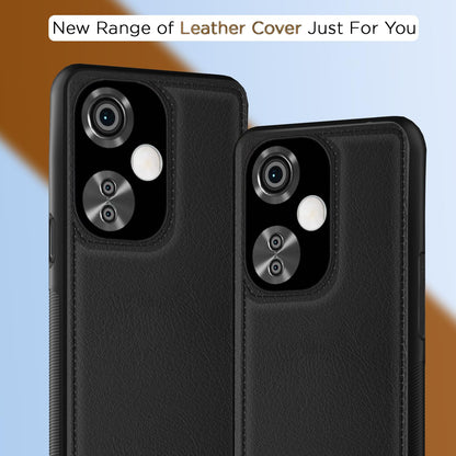 Pikkme OnePlus Nord CE 3 Lite 5G Leatherback Back Case | Black