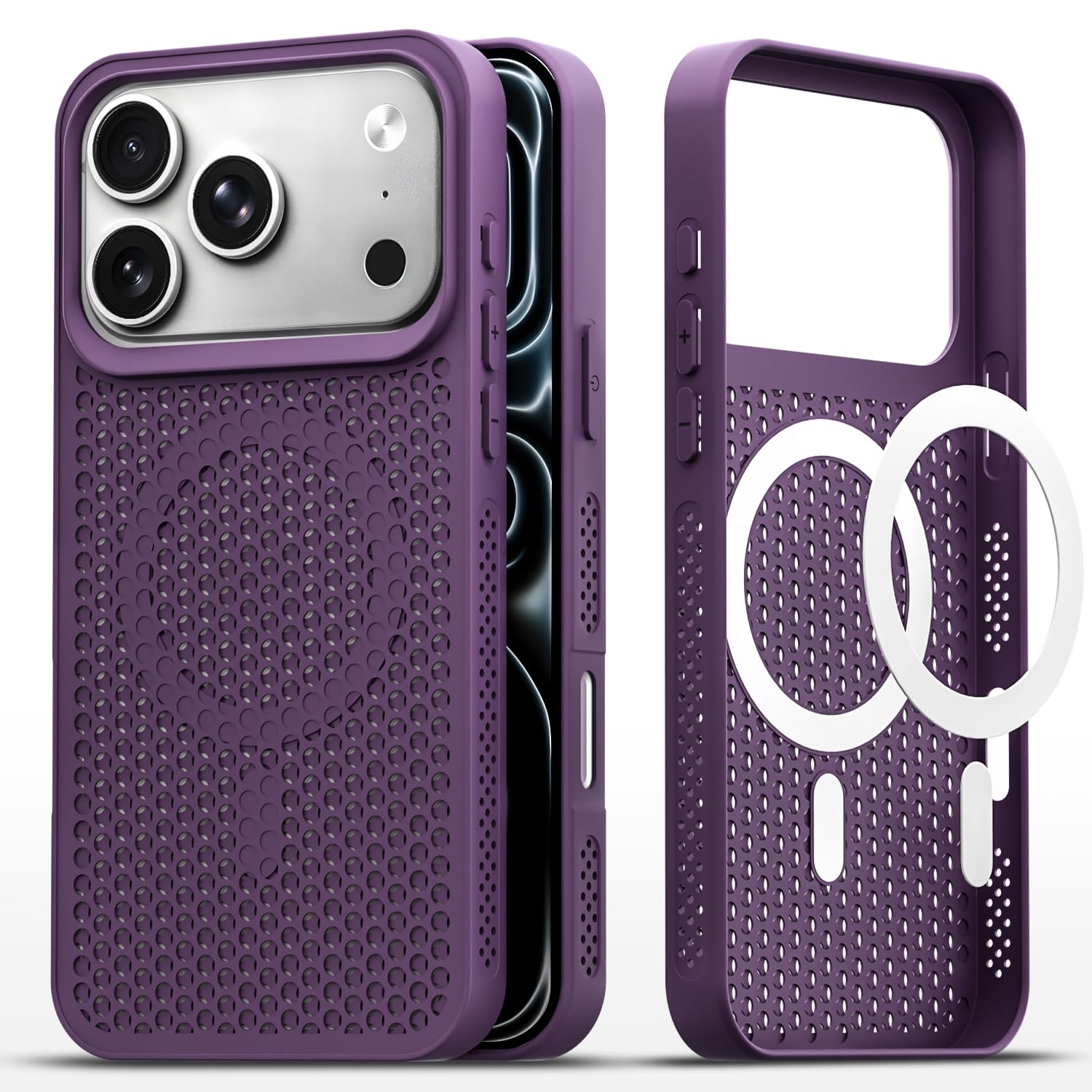 iPhone 17 Pro Max mobile cover in purple by Pikkme