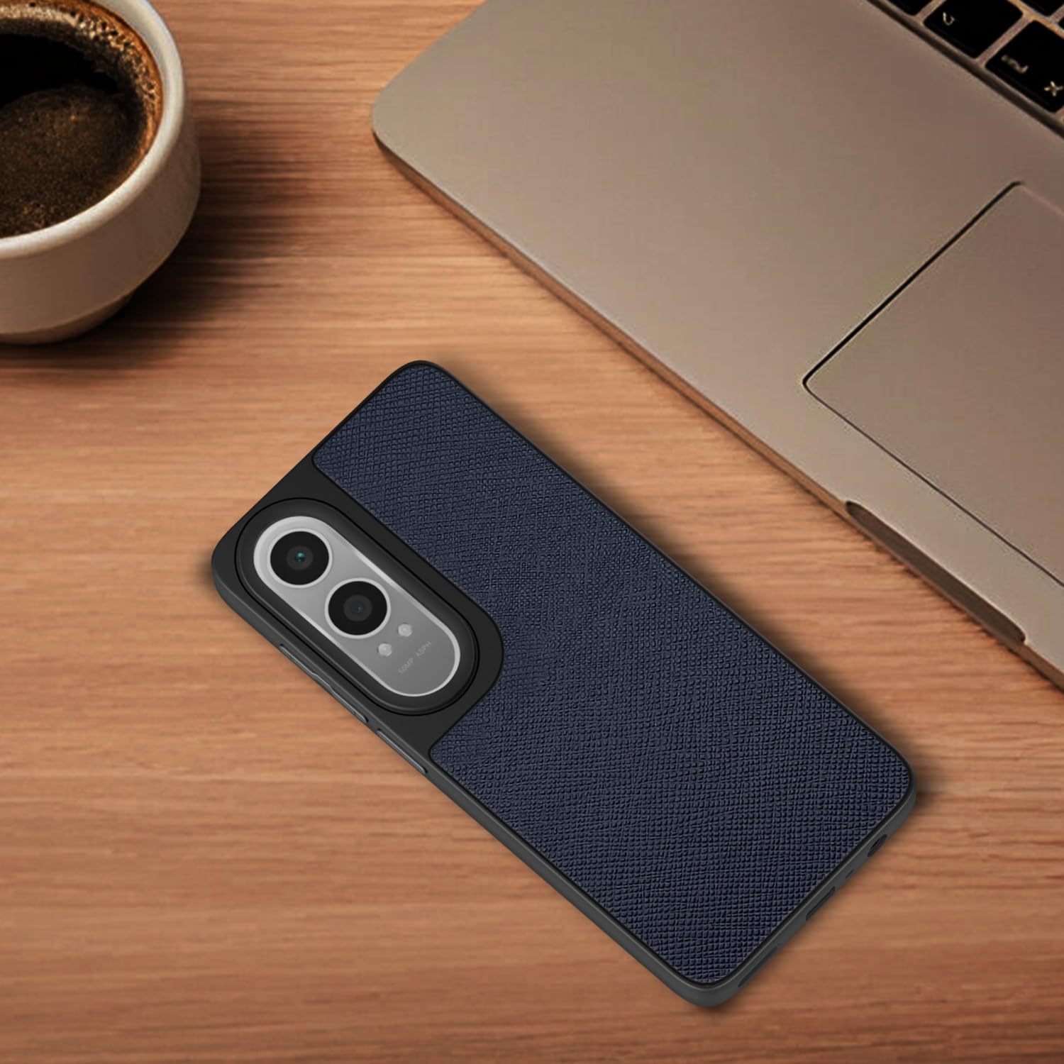 Pikkme OnePlus Nord Ce 4 Lite 5G Indian Leather Back Cover (Blue)