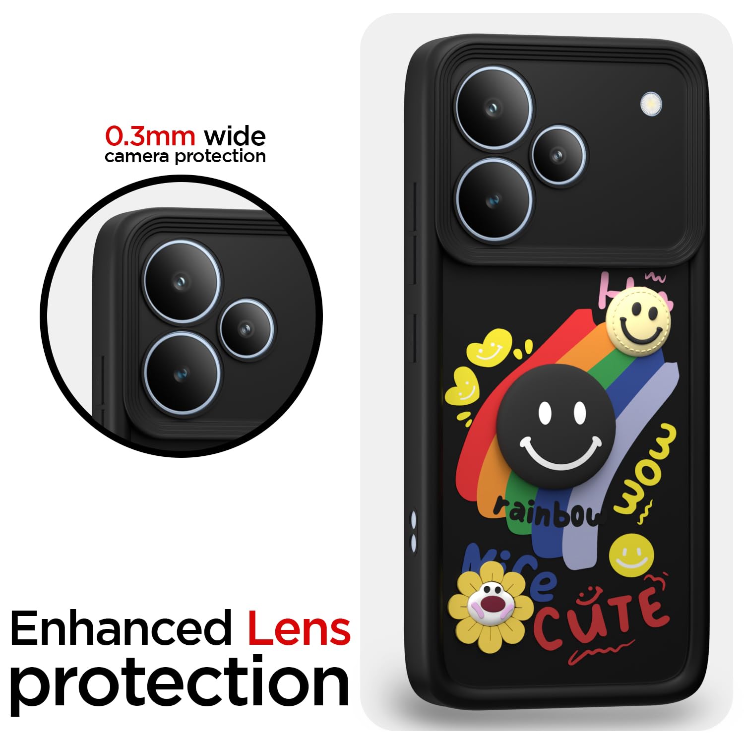 Pikkme black Soft Silicone phone cover for Realme P4 Pro 5G – photo 5