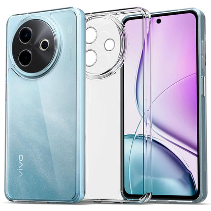 Pikkme Vivo Y39 5G Crystal Clear Hard Back PC + TPU Back Cover (Transparent)