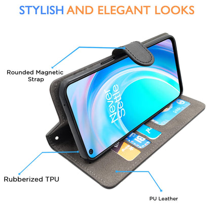 Black wallet flip cover for OnePlus Nord CE 2 Lite 5G – Pikkme – photo 5