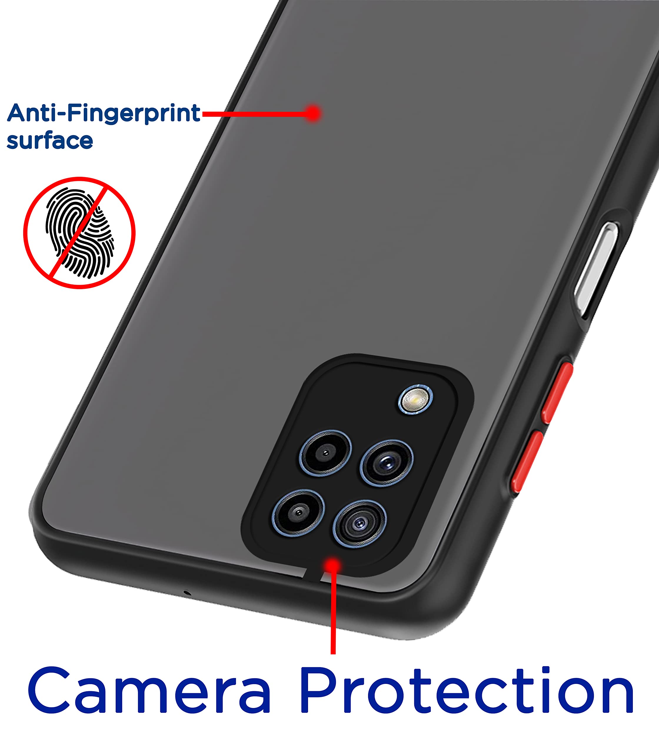 Pikkme black mobile back cover for Samsung M32/F22 4G – photo 2