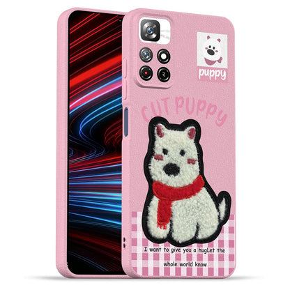 Pink Plush Patch phone cover for Redmi Note 11T/Poco M4 Pro 5G – Pikkme