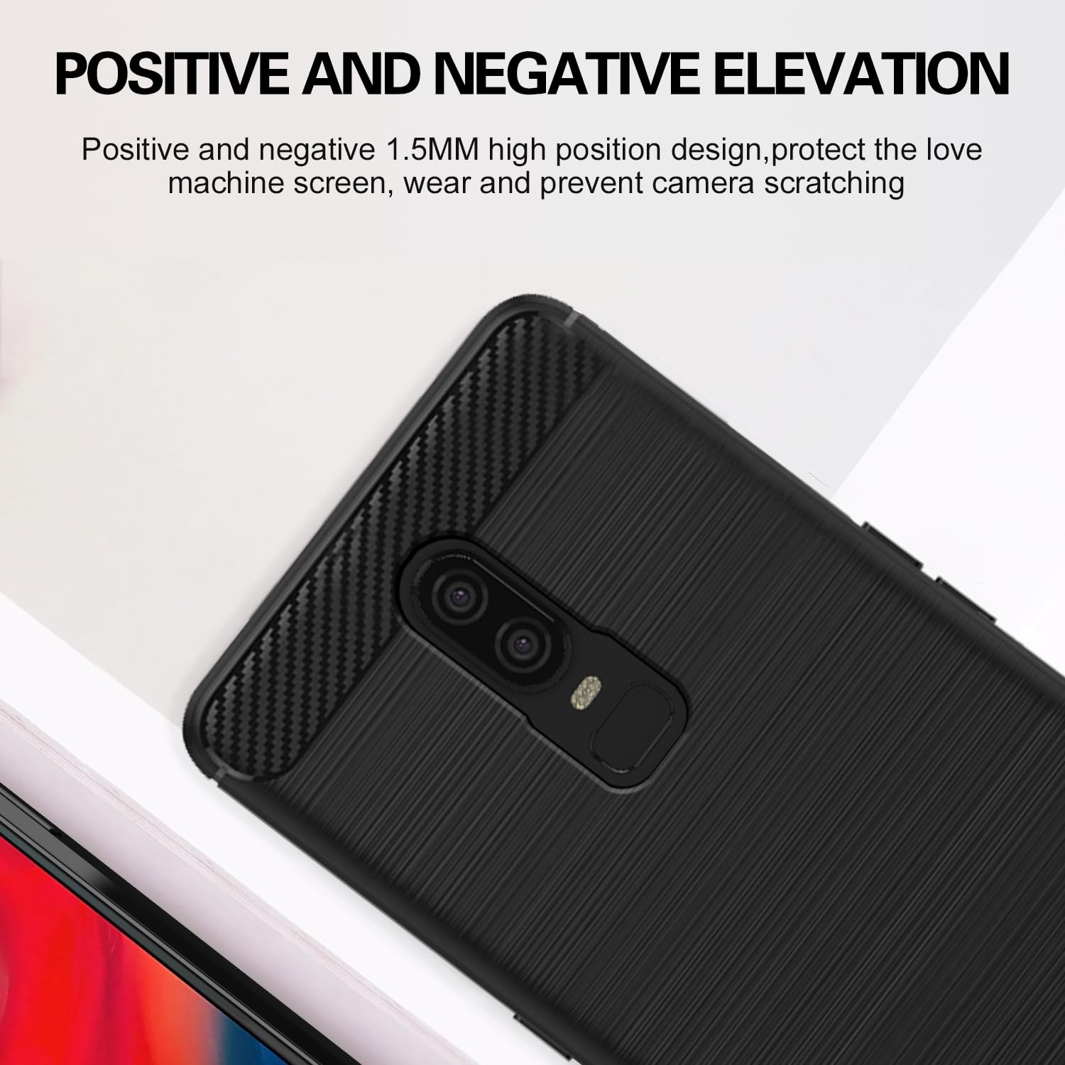 Black phone cover for OnePlus 6 – Pikkme – photo 6