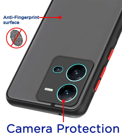 Vivo V25 5G mobile back cover in black by Pikkme – photo 2