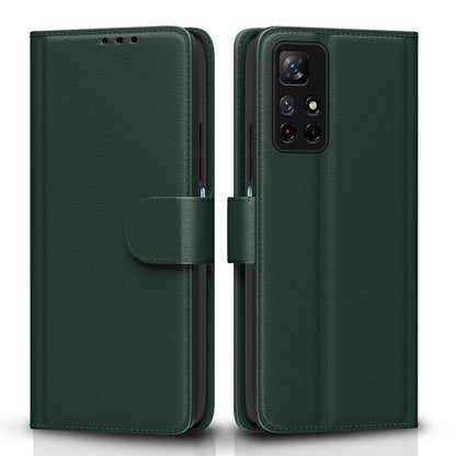 Pikkme green wallet flip cover for Redmi Note 11T/Poco M4 Pro