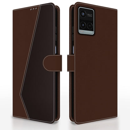 Pikkme brown & coffee Magnetic flip cover for Vivo Y21 2021/Y33s