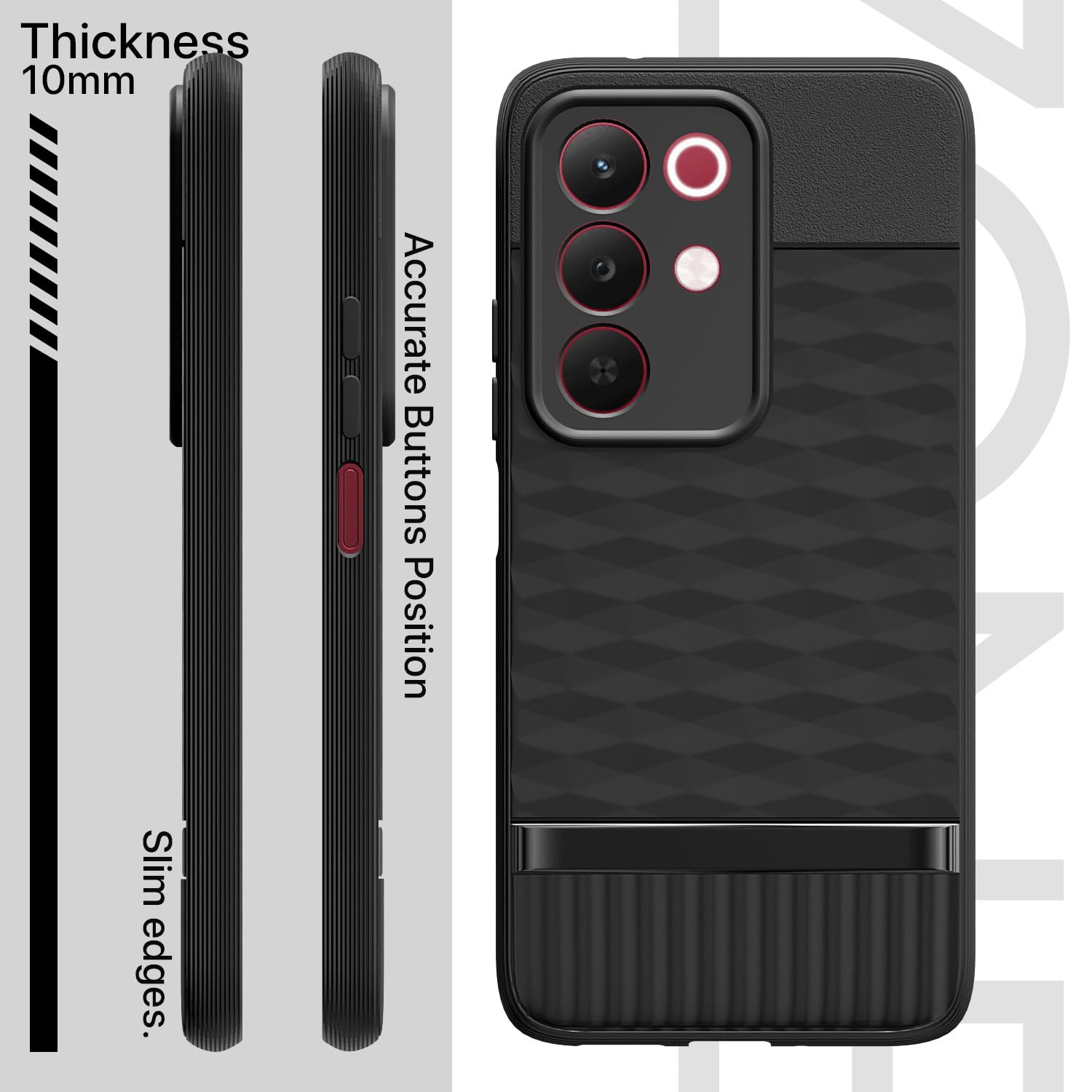 Realme Narzo 90X/C85/15X 5G Silicone phone cover in black by Pikkme – photo 3