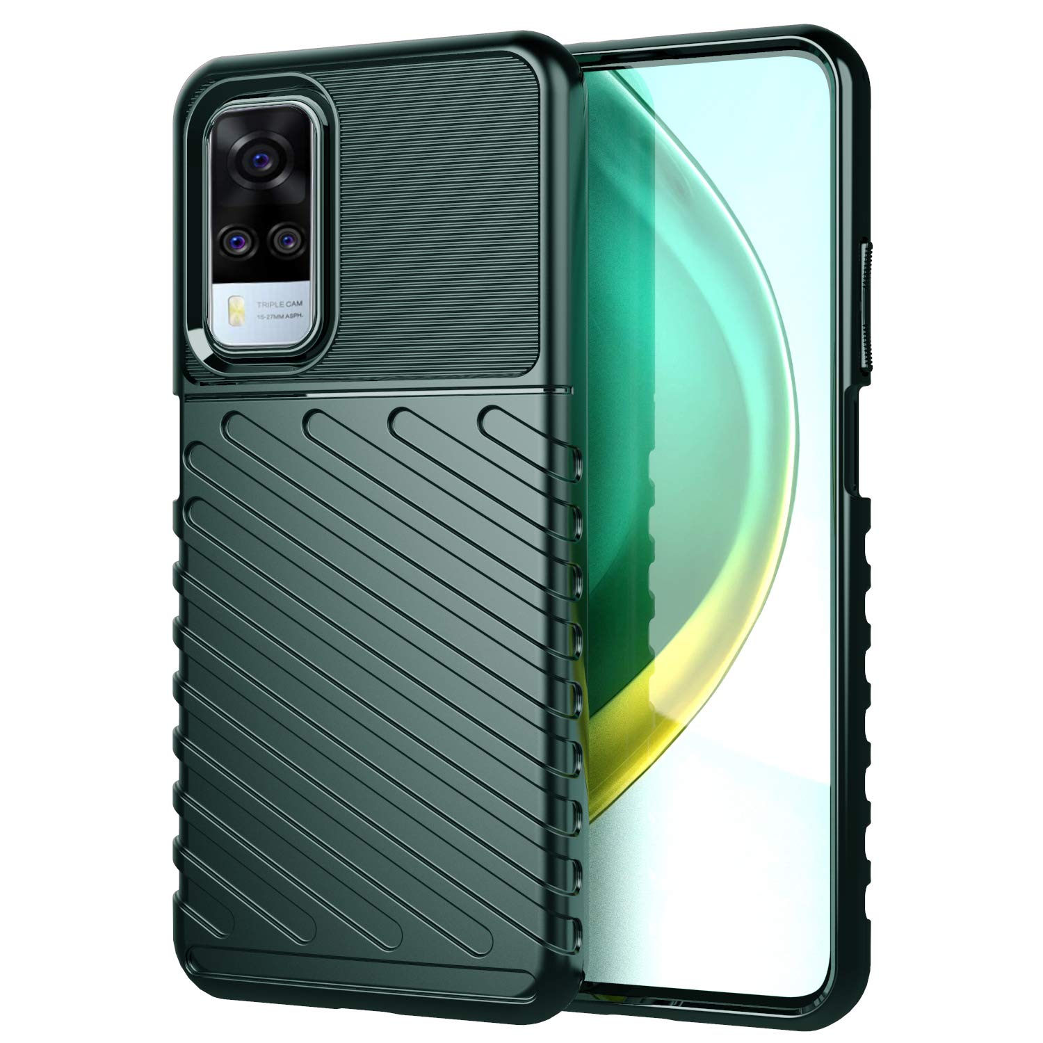Pikkme Vivo Y51A Matte green phone cover – photo 3