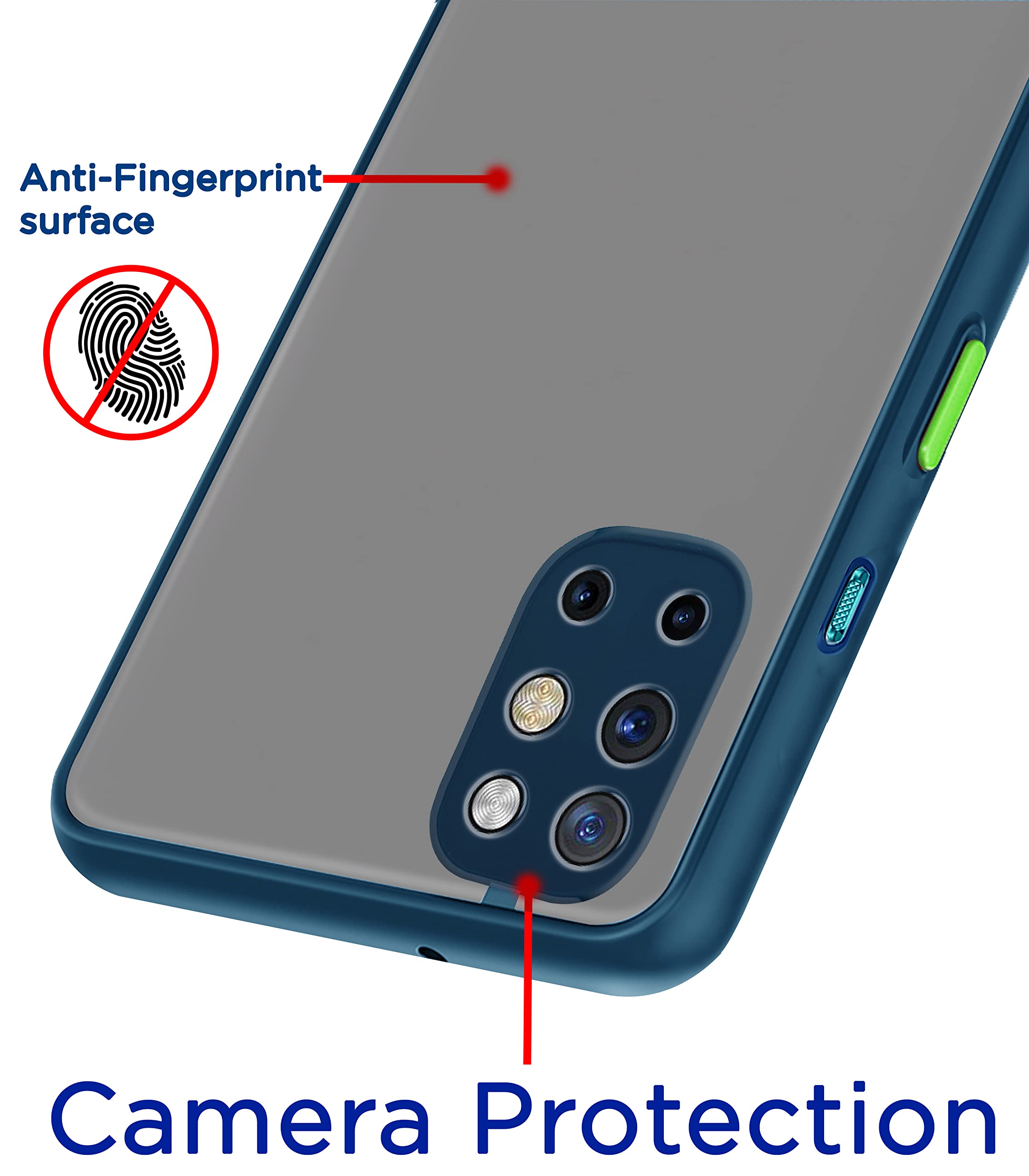 Pikkme blue Matte back cover for OnePlus 8T – photo 2