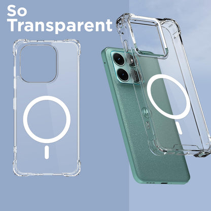 Transparent mag-safe phone cover for Moto Edge 70 Fusion 5G – Pikkme – photo 2