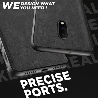 OnePlus 7 Leather mobile cover in grey by Pikkme – photo 4
