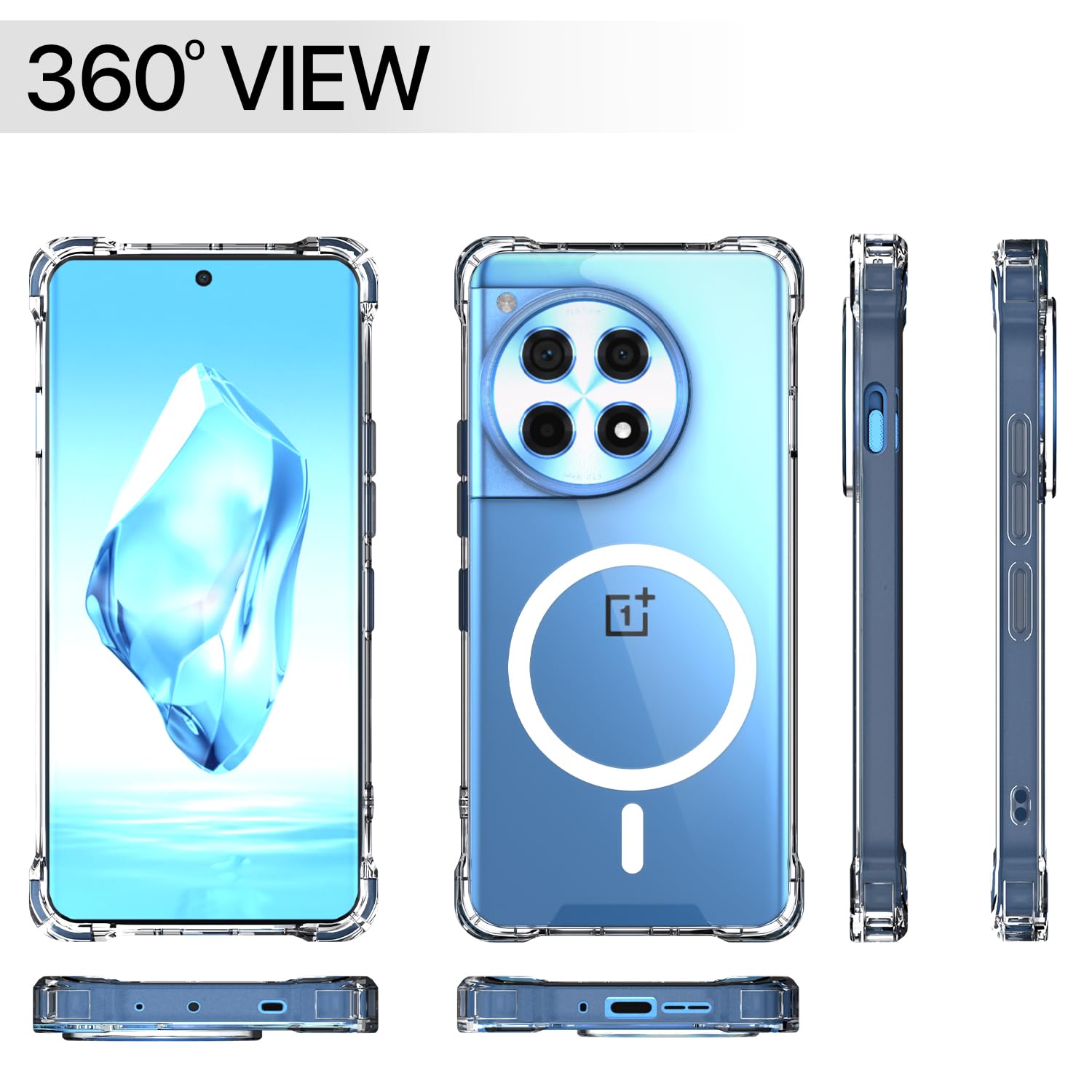 Pikkme OnePlus 12R 5G MagSafe transparent mag-safe mobile back cover – photo 7