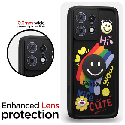 Pikkme black mobile back cover for Moto Edge 50 Pro 5G – photo 5