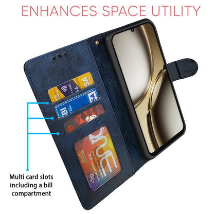 Tecno Spark Go 3 wallet flip cover in navy & light blue by Pikkme – photo 5