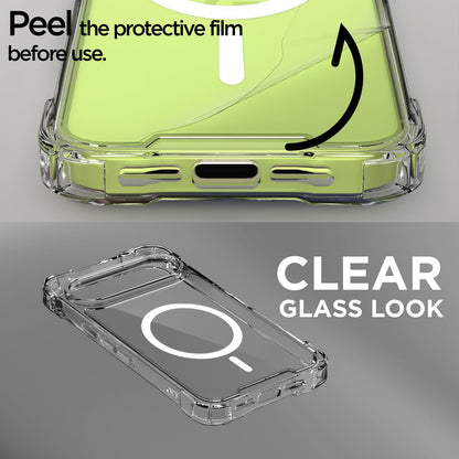 Pikkme Google Pixel 9/Pixel 10/Pixel 10 Pro 5G MagSafe transparent mag-safe mobile cover – photo 3