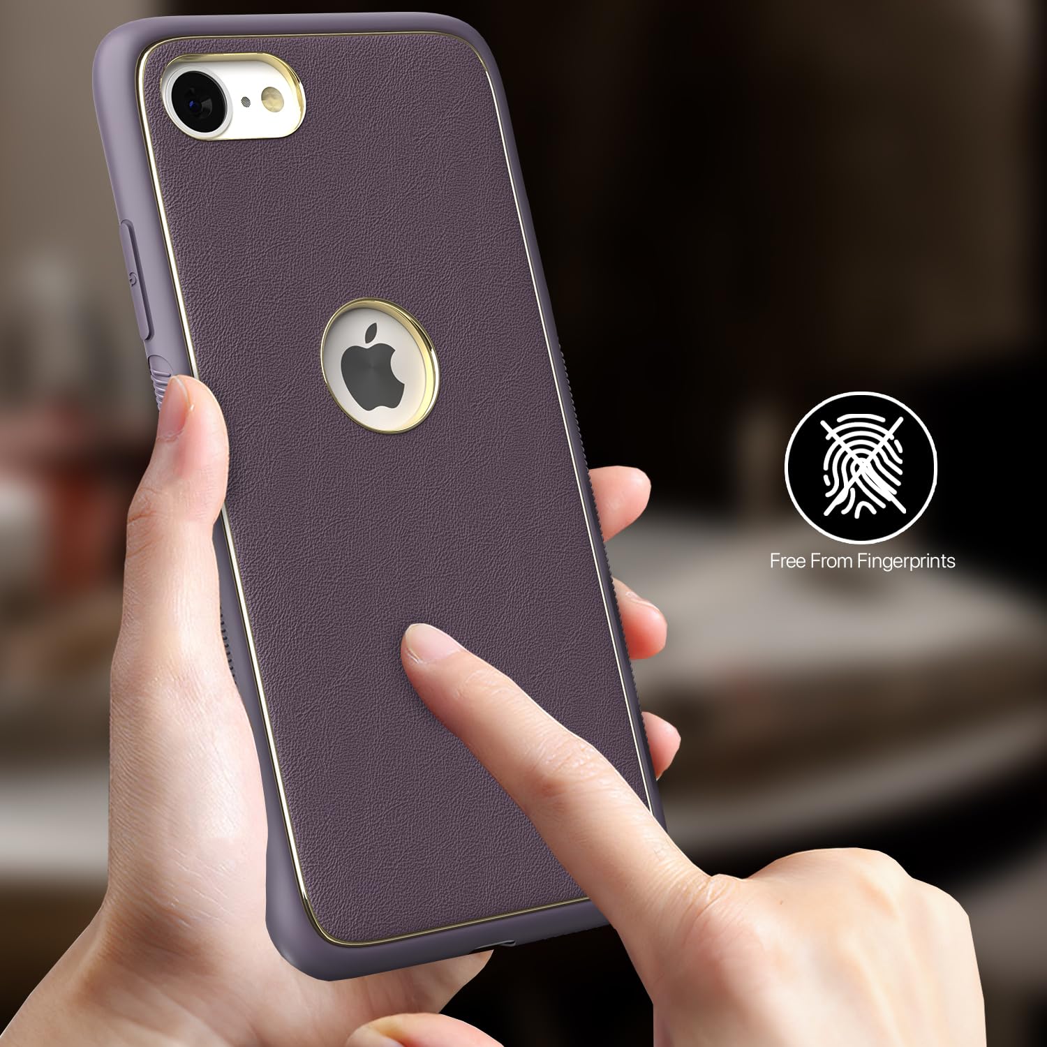 iPhone 7/8 Chrome back cover in purple by Pikkme – photo 7