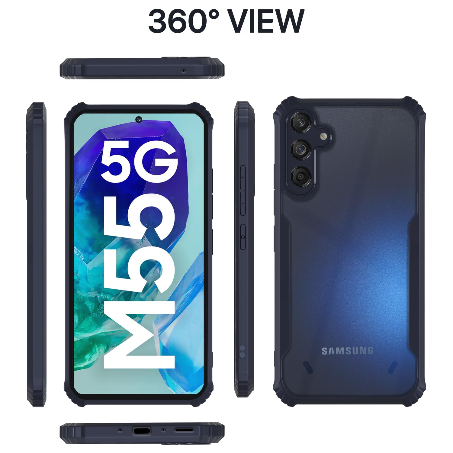 Blue Clear mobile back cover for Samsung M55/M55s/F55 5G – Pikkme – photo 2