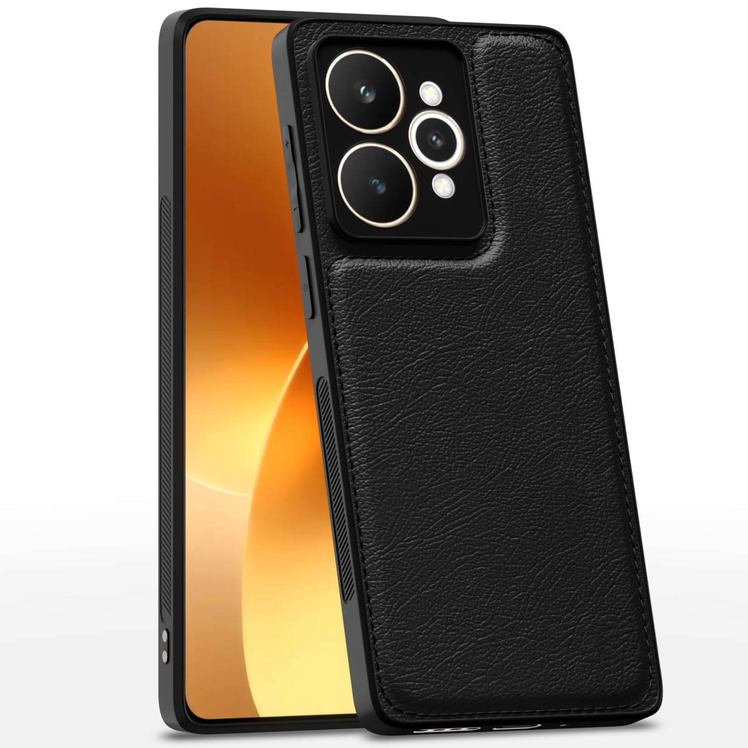 Realme 15 5G back cover in black by Pikkme