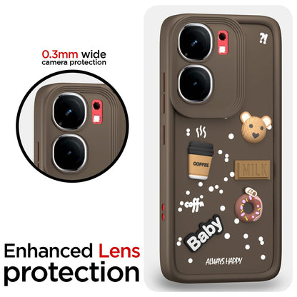 iQOO Neo 9 Pro 5G/3D Silicone back cover in brown by Pikkme – photo 5