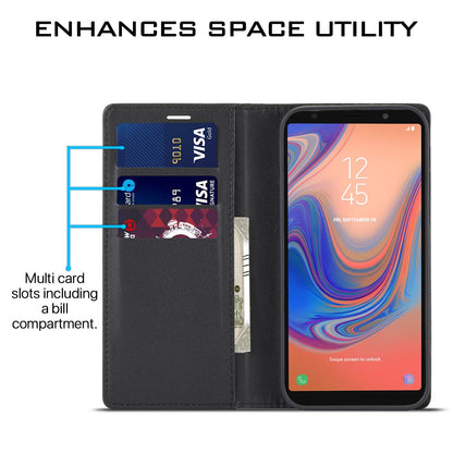 Pikkme Samsung A7 2018 black mobile flip cover – photo 3
