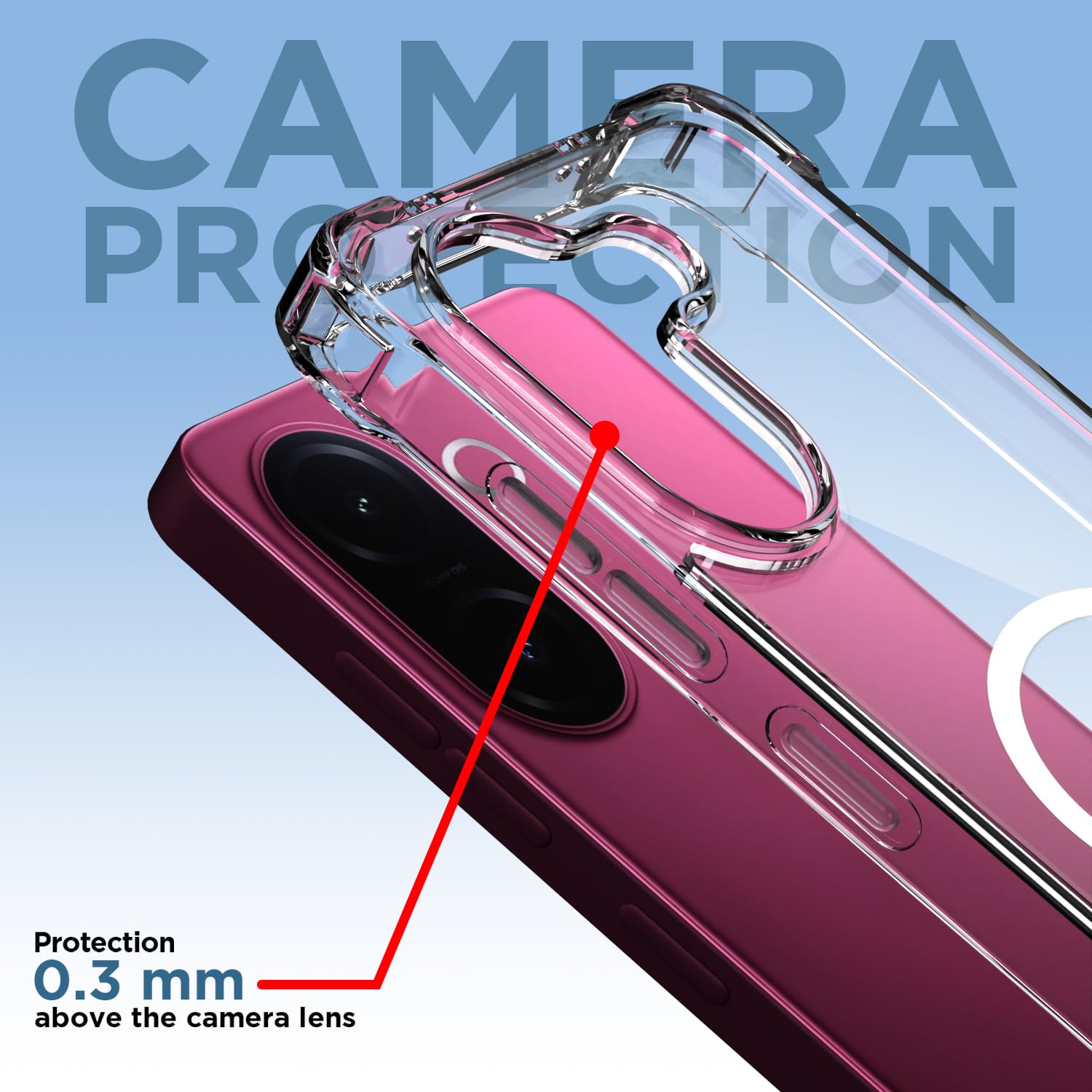 Vivo V60e/V60 5G mobile back cover in transparent mag-safe by Pikkme – photo 5