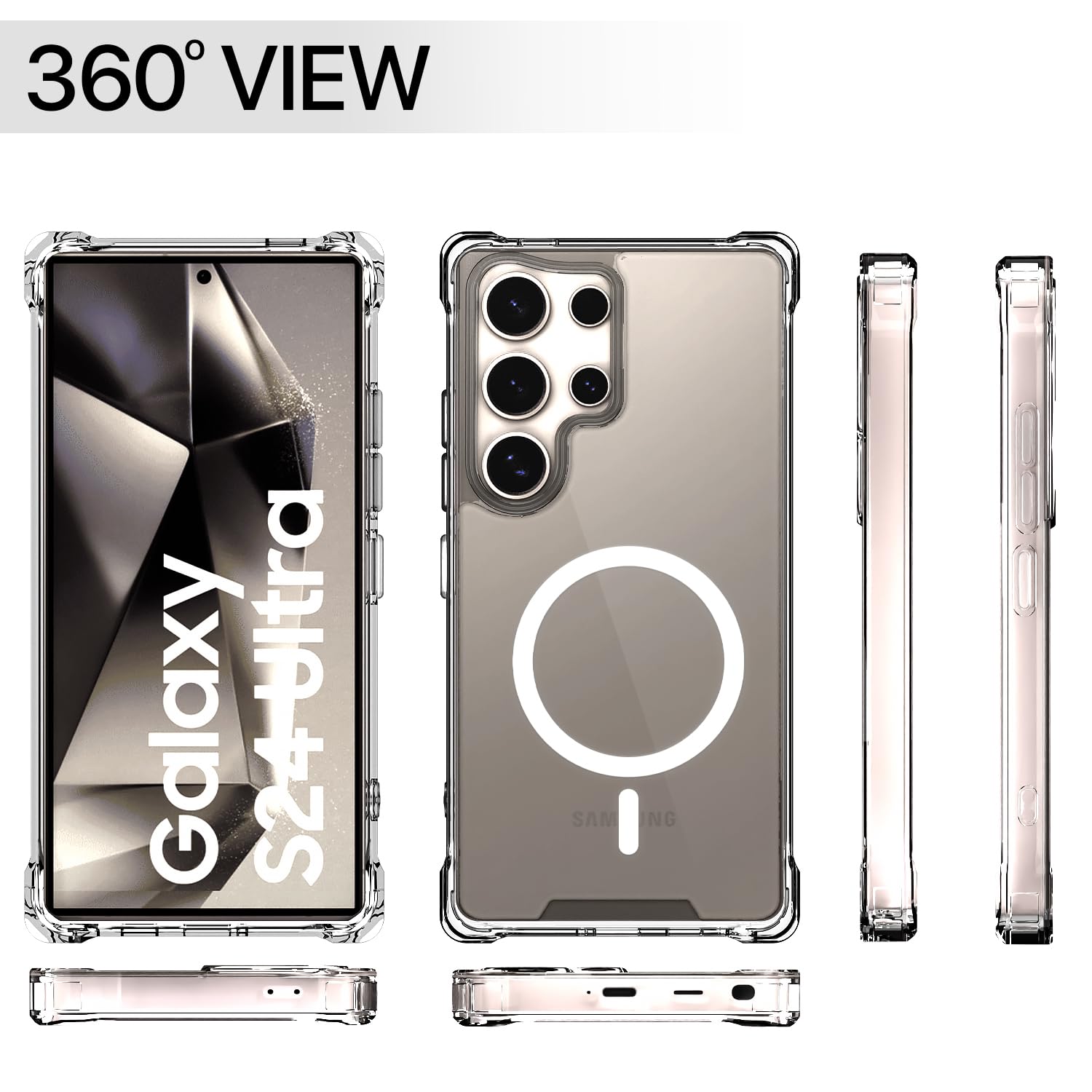 Pikkme transparent mag-safe mobile back cover for Samsung S24 Ultra 5G – photo 7