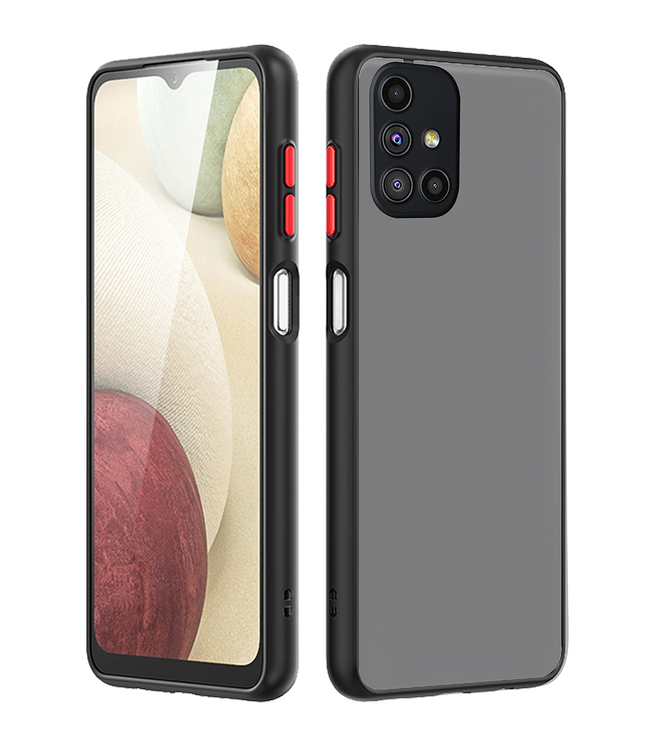 Pikkme black mobile back cover for Samsung M51
