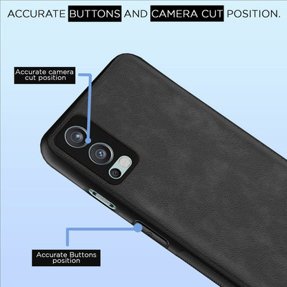 OnePlus Nord 2 5G Leather mobile back cover in grey by Pikkme – photo 6