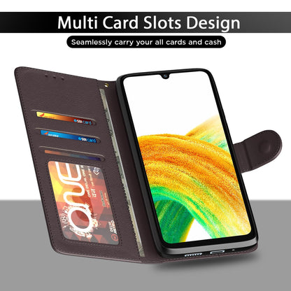 Coffee Wallet wallet flip cover for Samsung A33 5G – Pikkme – photo 5