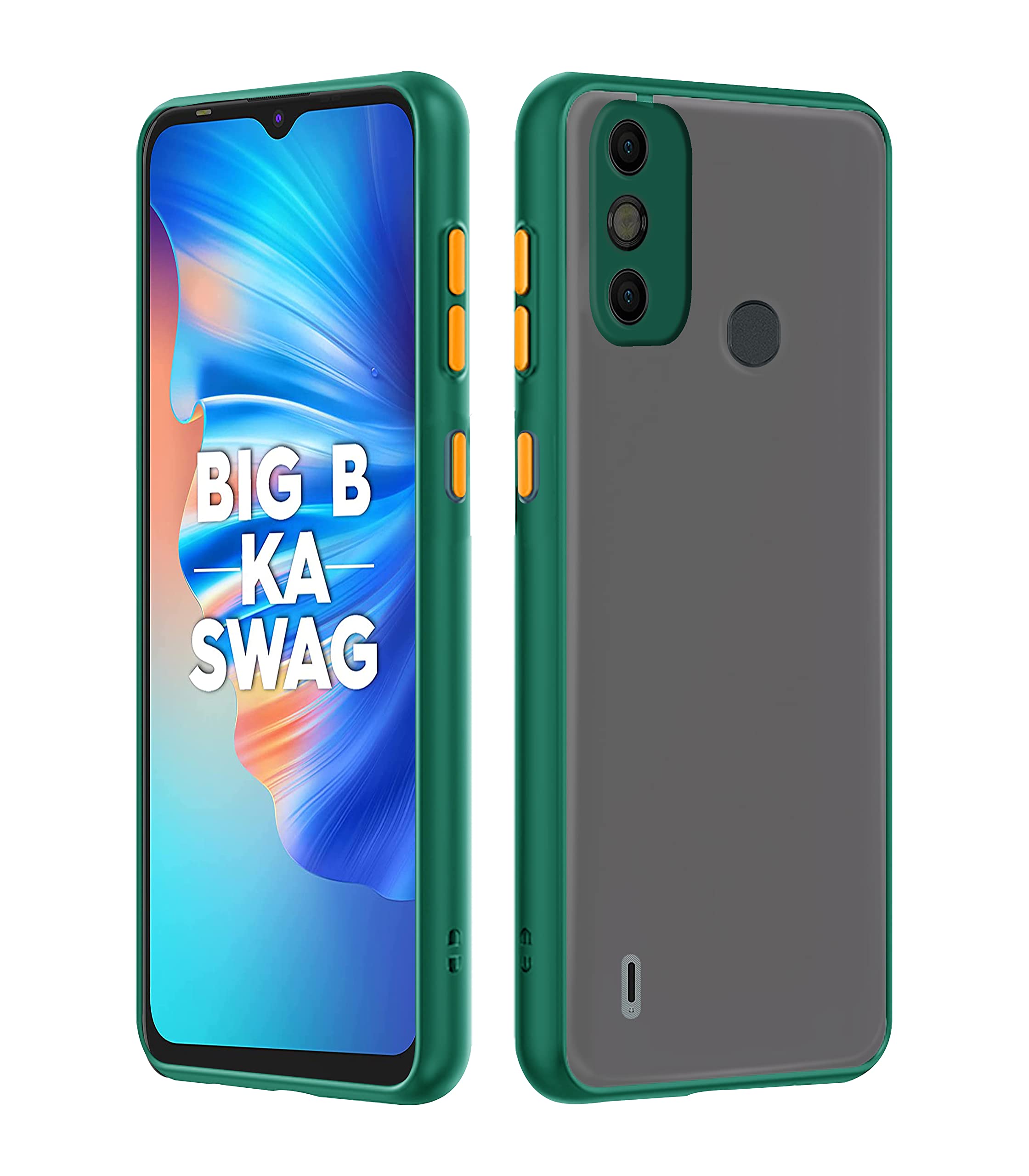 Green Hybrid mobile back cover for Tecno Spark 6 Go – Pikkme