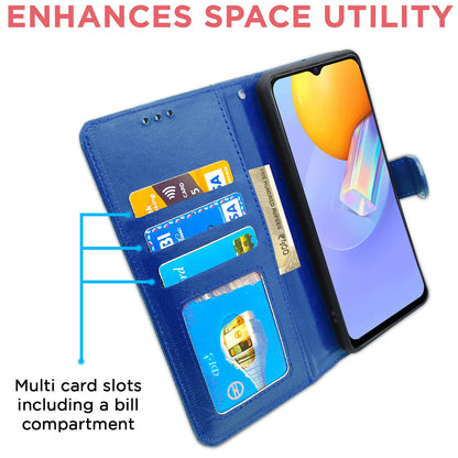 Pikkme blue Wallet mobile flip cover for Vivo Y31/Y51 – photo 3