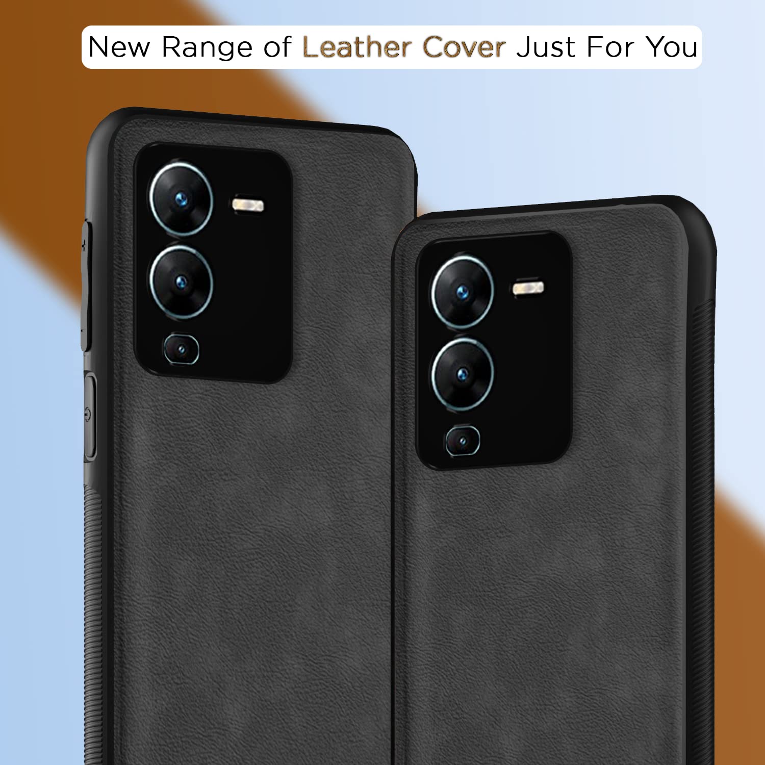 Pikkme Vivo V25 Pro 5G Leather grey mobile back cover – photo 7