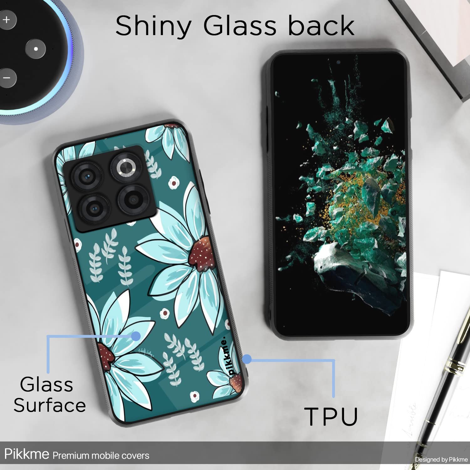 Pikkme Flower mobile back cover for OnePlus 10T 5G – photo 3
