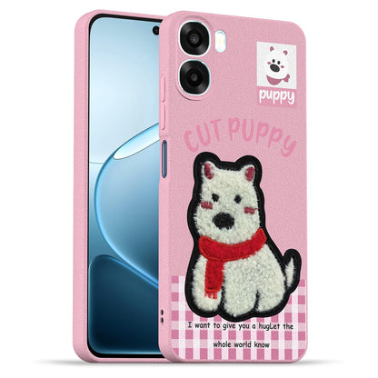 Pikkme Oppo A6X/K14x Plush Patch pink back cover