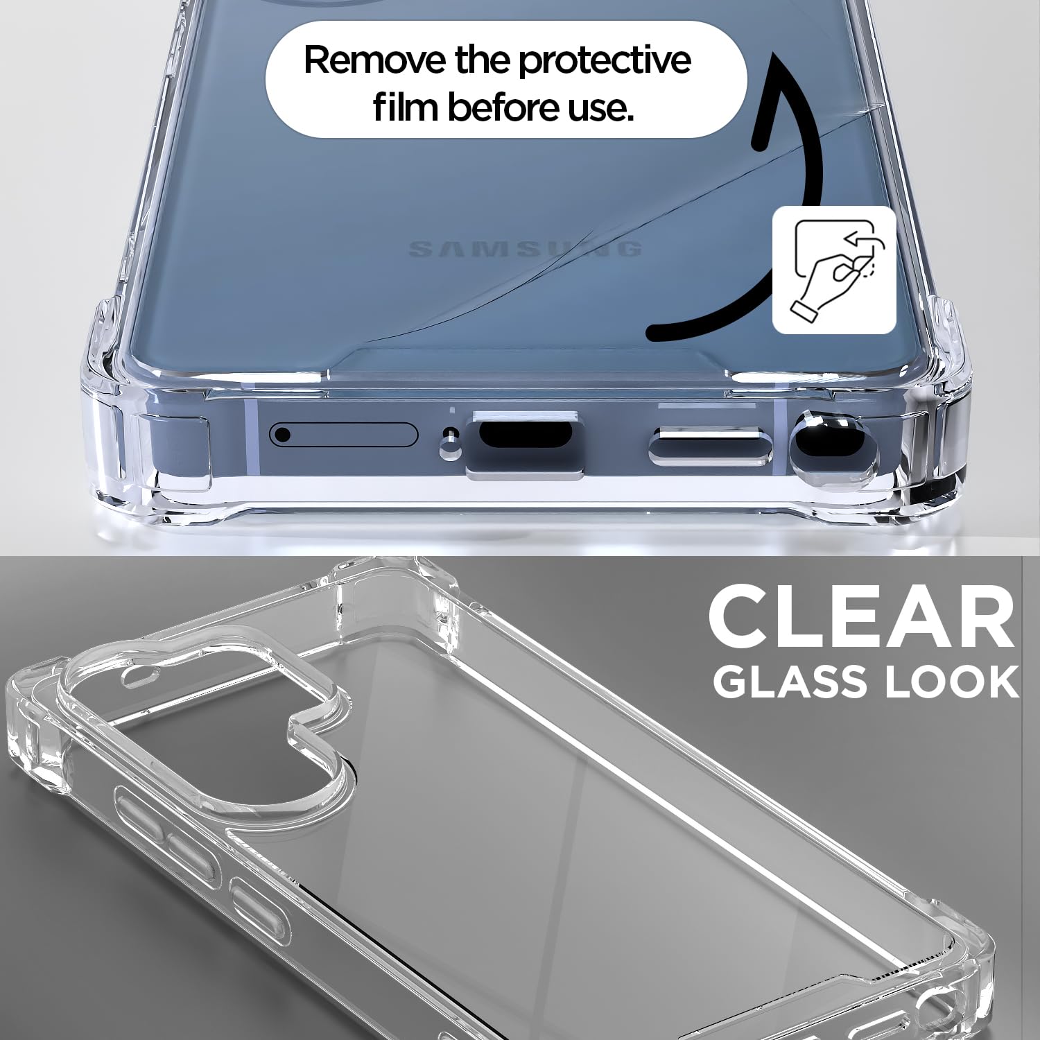 Samsung S26 Ultra 5G Clear mobile cover in transparent by Pikkme – photo 3