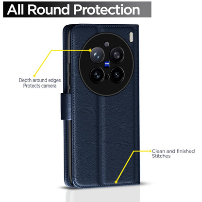 Pikkme Vivo X200 Pro 5G blue mobile flip cover – photo 4