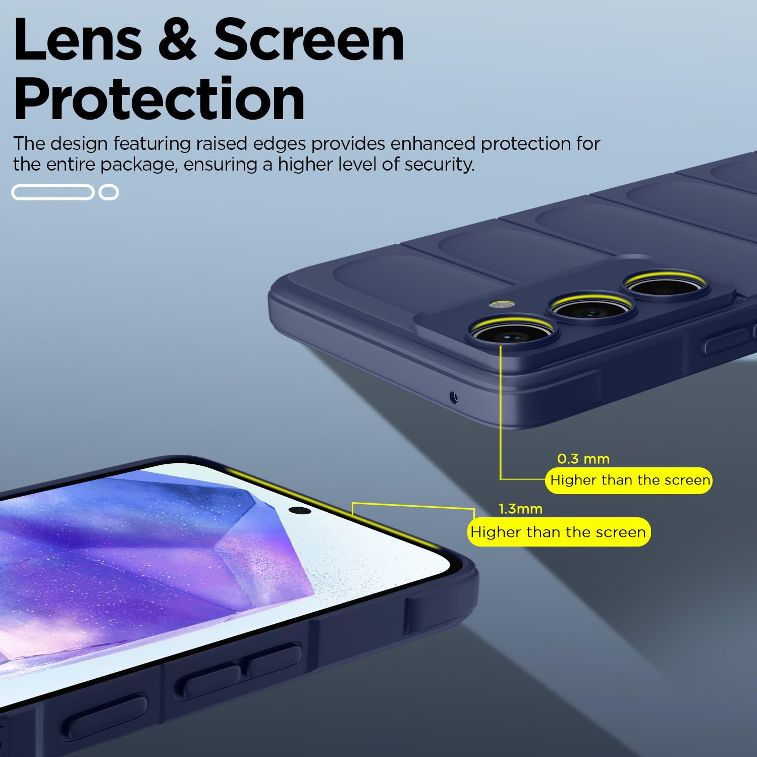Pikkme blue mobile back cover for Samsung A55 5G – photo 4