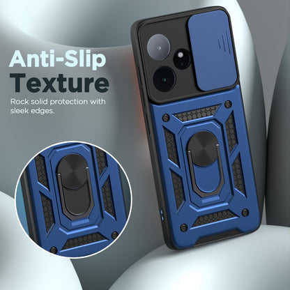Pikkme Realme GT 7 5G / GT 7T 5G D10 Tough Armor Back Cover (Blue)