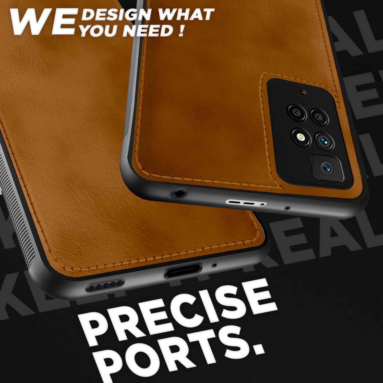 Pikkme brown back cover for Redmi 10 Prime – photo 3