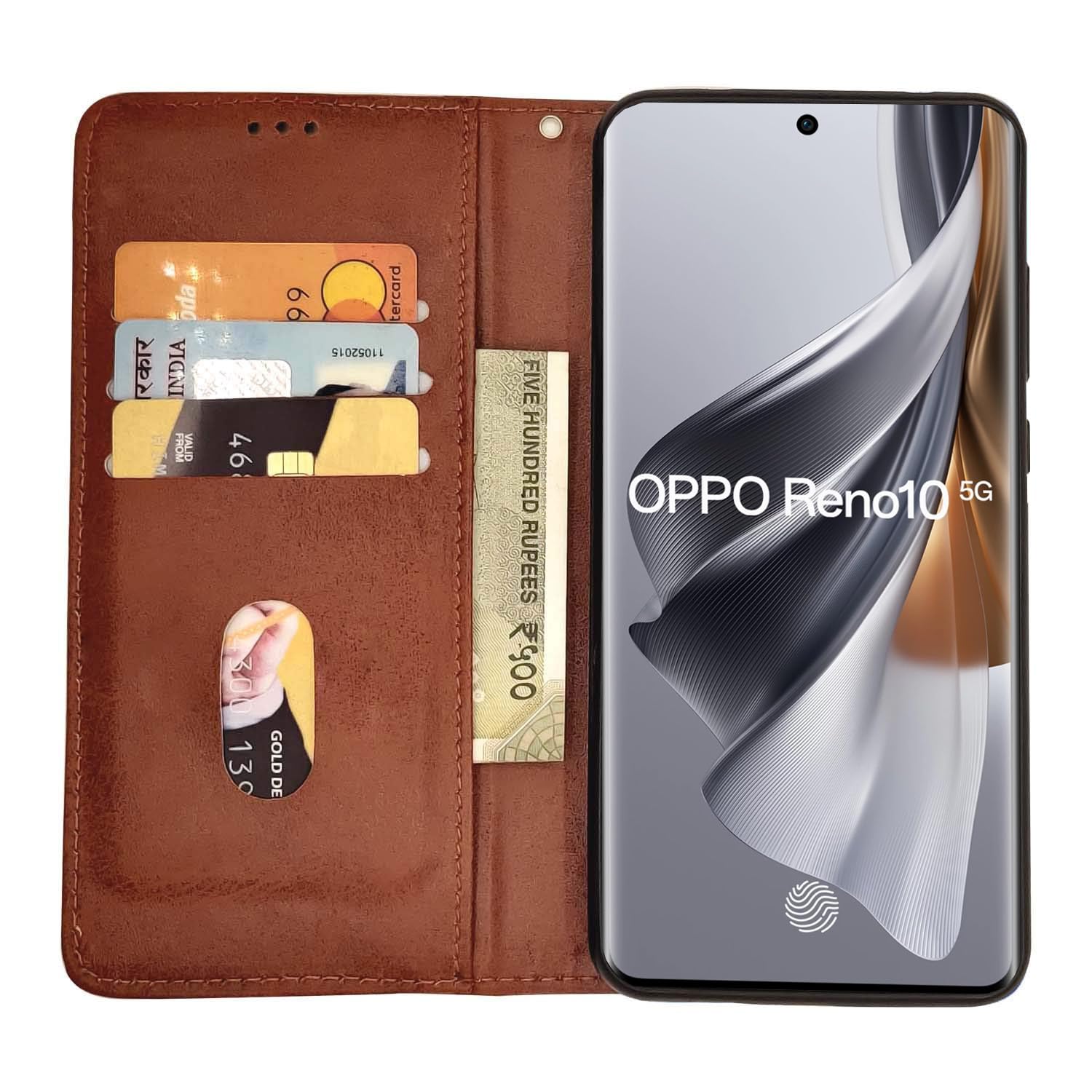 Pikkme brown flip case for Oppo Reno 10 5G – photo 3