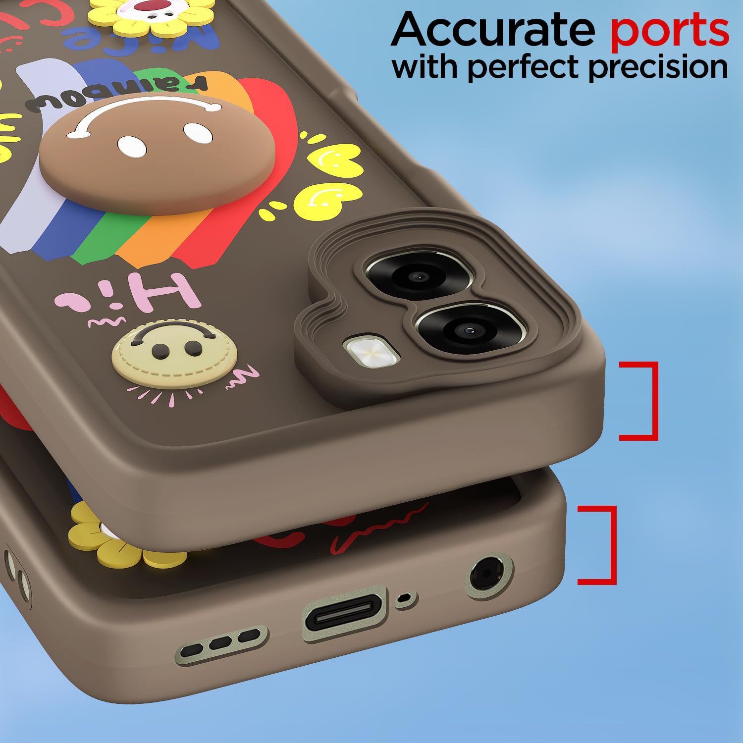 Pikkme brown mobile cover for Oppo A6X 5G – photo 4