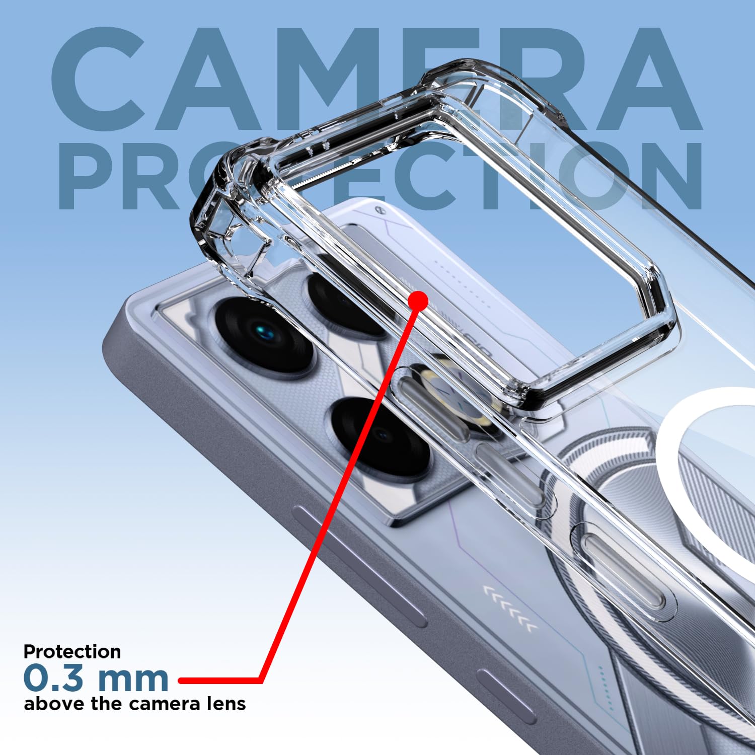 Pikkme Infinix GT 20 Pro 5G transparent mag-safe back cover – photo 5