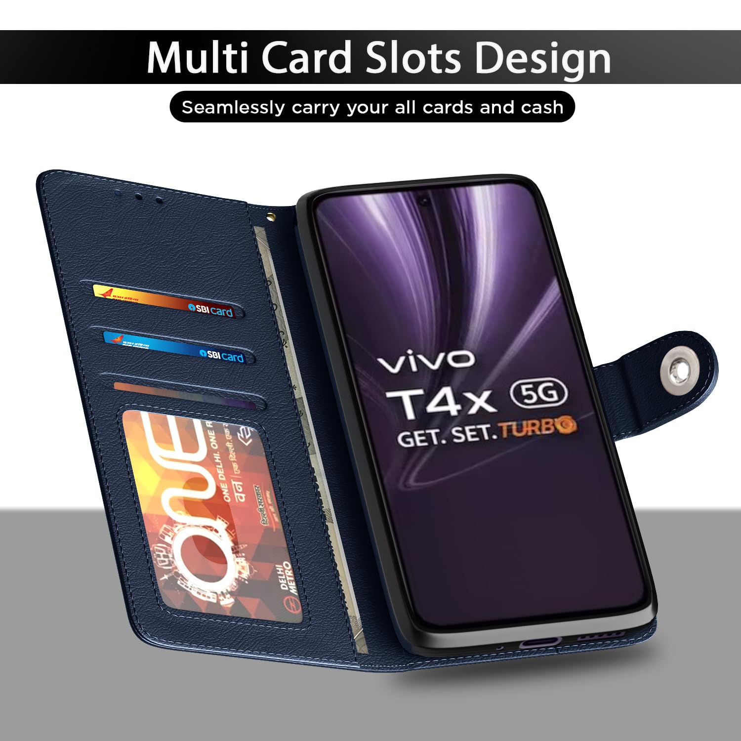 Blue Button flip case for Vivo T4x/iQOO Z10x/Y31 Pro 5G – Pikkme – photo 5
