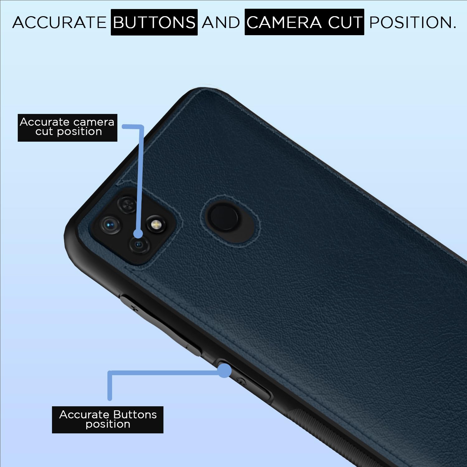 Redmi 10/10 Power back cover in blue by Pikkme – photo 6